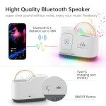 Bluetooth Speaker Night Light with Wireless Charger