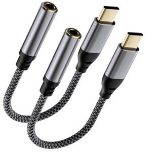 2-Pack USB-C to 3.5mm Headphone Adapter