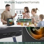 Bluetooth Desktop CD Player with Portable Speakers