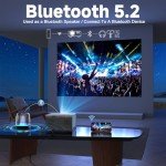 Smart Projector with WiFi, Bluetooth, & 4K Support