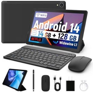 Whitedeer 10" Android Tablet with Keyboard & Stylus