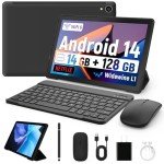 Whitedeer 10" Android Tablet with Keyboard & Stylus