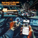 ORSKEY 4K Triple Channel Dash Cam with GPS