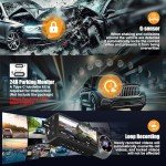 ORSKEY 4K Triple Channel Dash Cam with GPS