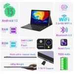 Xgody 10" Android 13 Tablet with Keyboard & Case