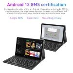 Xgody 10" Android 13 Tablet with Keyboard & Case