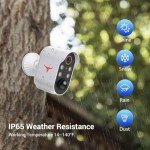 1080p Wireless Security Camera with AI Detection