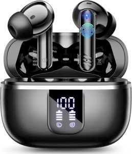 Bluetooth 5.4 Wireless Earbuds with Deep Bass