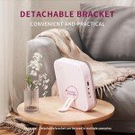 Pink Bluetooth CD Player with Clear Lid