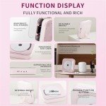 Pink Bluetooth CD Player with Clear Lid
