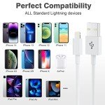 4-Pack MFi Certified 3FT Lightning Cables for iPhone
