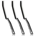 3-Piece Long Handle Tile & Crevice Cleaning Brush Set