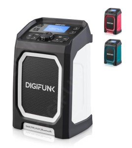 Rugged USB Rechargeable Worksite Radio with Bluetooth