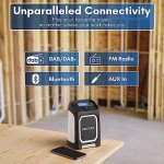 Rugged USB Rechargeable Worksite Radio with Bluetooth