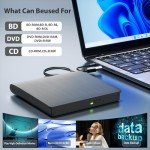 Yaeonku Slim External Blu-ray Drive with USB-C