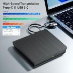 Yaeonku Slim External Blu-ray Drive with USB-C