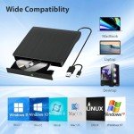 Yaeonku Slim External Blu-ray Drive with USB-C