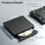 Yaeonku Slim External Blu-ray Drive with USB-C