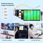 JJGJ 10” Android Tablet with Keyboard and Accessories