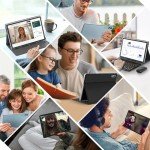 JJGJ 10” Android Tablet with Keyboard and Accessories