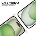 4-Pack iPhone 15 Tempered Glass Screen Protectors
