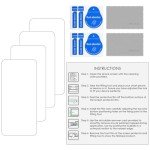4-Pack iPhone 15 Tempered Glass Screen Protectors