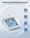 33W 6-Port Fast Charging USB Power Adapter