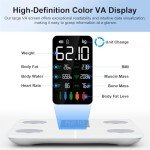 Smart Body Fat Scale with Heart Rate Monitor