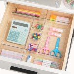 44-Pack Clear Drawer Organizers for Home & Office