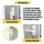 X4 Home Secure™ White Sash Jammers for Windows