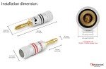 Nakamichi 24k Gold Banana Plugs for Speakers (24 Pcs)
