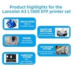 Lancelot A3 DTF Transfer Printer Bundle with Feeder
