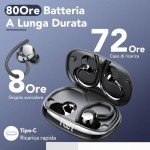 Tukio Bluetooth 5.3 Wireless Earbuds with Earhooks