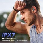 Tukio Bluetooth 5.3 Wireless Earbuds with Earhooks