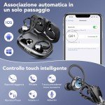 Tukio Bluetooth 5.3 Wireless Earbuds with Earhooks