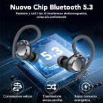 Tukio Bluetooth 5.3 Wireless Earbuds with Earhooks