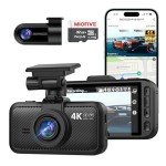 Miofive Dual 4K/2K Dash Cam with 32GB Card