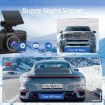Miofive Dual 4K/2K Dash Cam with 32GB Card