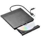 Portable USB-C External CD/DVD Drive for PCs