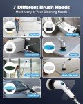 Electric Spin Scrubber with 7 Brush Heads