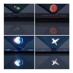 360° Mini 3D Holographic Projection Pyramid for Devices