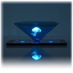 360° Mini 3D Holographic Projection Pyramid for Devices