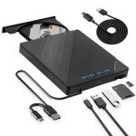 Portable Blu-ray Drive with USB-C & USB 3.0
