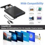 Portable Blu-ray Drive with USB-C & USB 3.0