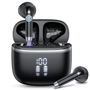 Bluetooth 5.4 Wireless Earbuds with Noise Cancelling