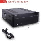 Pyle 4-Zone HiFi Amplifier with Volume Control