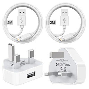 2M Lightning Charger Cable and Plug for iPhone
