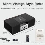 Bluetooth Retro CD Player System with USB & FM