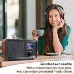 Portable Bluetooth DAB+ FM Dual Alarm Radio