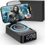 Bluetooth Speaker with Clock & Phone Stand Gadget